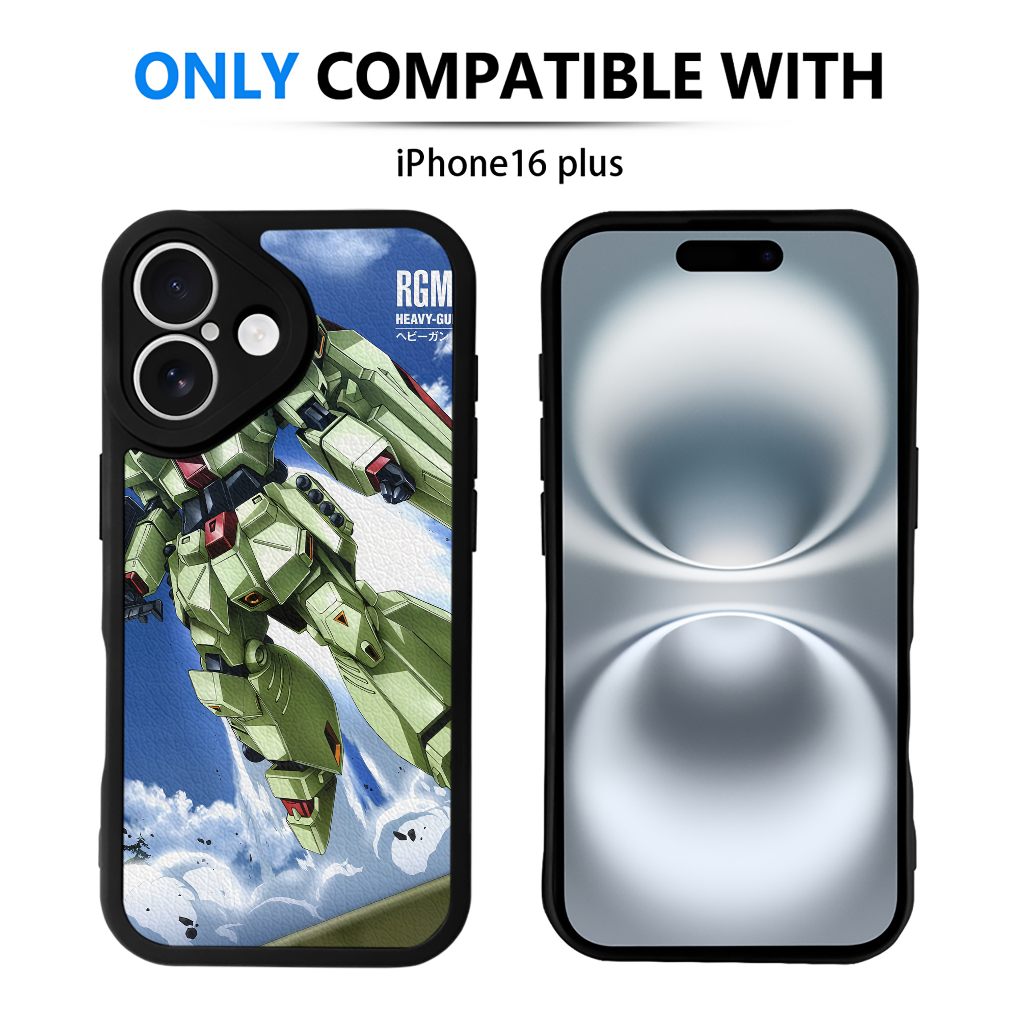 （画像用） 機動戦士ガンダム Mobile Suit Gundam 【iPhone 16シリーズ対応】シリコンスマホケース（レザー調） 材質：シリコン